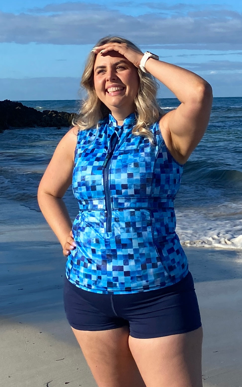 Stella Swim Vest - Half Zipper